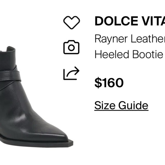 ✨ Dolce Vita Rayner Ankle Boot – Size 6 – Black Leather ✨ - Picture 10 of 10